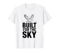Costruito per Lo Spirito di Avventura Sky Eagle Maglietta con Stampa Grafica Economica