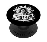 Costruito su una roccia incrollabile Matteo 7:24-25 PopSockets PopGrip Adesivo