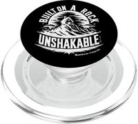 Costruito su una roccia incrollabile Matteo 7:24-25 PopSockets PopGrip per MagSafe