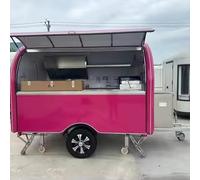 Costruttore di camion alimentari con layout personalizzato Attrezzature da cucina e menu Imballaggio per caffè e torte vendite presso le piazze della città