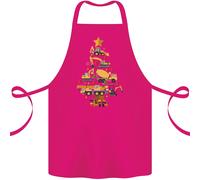 Costruzione Albero di Natale Scavatore Camion Gru Cotone Grembiule 100% Organico
