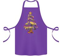 Costruzione Albero di Natale Scavatore Camion Gru Cotone Grembiule 100% Organico