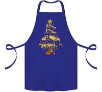 Costruzione Albero di Natale Scavatore Camion Gru Cotone Grembiule 100% Organico
