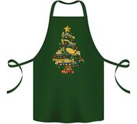 Costruzione Albero di Natale Scavatore Camion Gru Cotone Grembiule 100% Organico