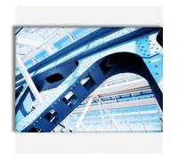 Costruzione astratta moderna - Quadro Canvas su telaio in legno