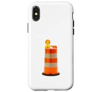 Costruzione Barrel Road Work Safety Custodia per iPhone X/XS