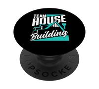 Costruzione Di Una Casa A Squadre Edificio Costruire PopSockets PopGrip Adesivo