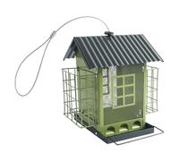 Costruzione esterna resistente alle intemperie del metallo del rifugio della stazione di alimentazione dell'uccello doppio per uso all'aperto mangiatoie resistenti alle