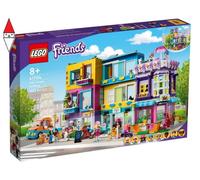 LEGO Friends Edificio della Strada Principale, Café Heartlake City e Salone, Casa delle Bambole per Bambini di 8 Anni, 41704