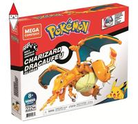 Mega Construx- Pokémon Charizard da Costruire con Più di 200 Mattoncini e Ali Snodabili, 6+Anni