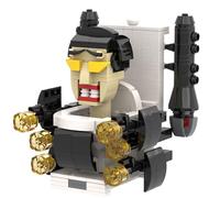 Costruzione Mattoncini Toilet Titan WC TV Man Figure Building Block Giocattoli Modello Skibidi Scienziato Cameraman Speakerman Uomo Adulti Bambini Fan Action Toy Ragazzi Ragazze Idea Regalo B