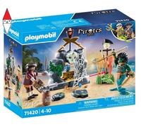 COSTRUZIONE PLAYMOBIL NASCONDIGLIO DEL TESORO PIRATA