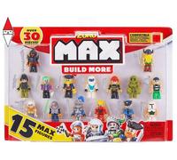 COSTRUZIONE ZURU MAX BUILD MORE PACK 15 PERSONAGGI 4 ASSORTIMENTI