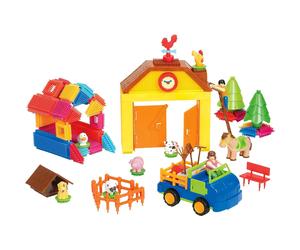 Costruzioni Bristle Blocks Set Fattoria 65 Elementi