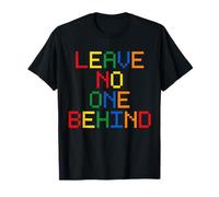 Costruzioni Colorate Leave No One Behind Pixel Art Maglietta