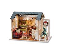 COSTRUZIONI DAM DMAY0967C91 - Kit Miniatura Casa di Natale con LED in Legno e Carta
