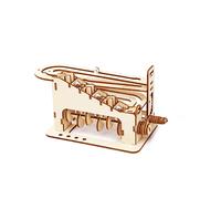 COSTRUZIONI DAM DMAY1634CM2 - Kit Book Nook Meccanismo a Biglie 78 Pezzi in Legno per Bambini