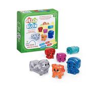 JELLY BLOX - FARM FRIEND - Amici della Fattoria - Set 6 Agricoltori e Animali Sensoriali Morbidi - Gioco di Costruzione per Bambini da 2 Anni - Blocchi Flessibili ed Estensibili - Regalo Educativa