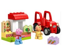COSTRUZIONI LEGO 10468 - DUPLO, Peppa Pig, Trattore e mercato. 18 pezzi, 2+ Anni