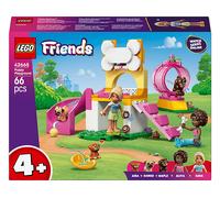 LEGO Friends Il Parco Giochi dei Cuccioli Giocattolo - con Parco con Scivolo, 2 Mini Bamboline, 3 Figure di Cani e Accessori per Animali Domestici - Regalo Creativo per Bambine da 4 Anni - 42665
