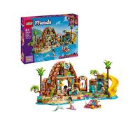 LEGO Friends Vacanza al Beach Resort - Gioco con 6 Mini Bamboline, Animali Giocattolo come Tartaruga e Delfino, Chiosco dei Gelati e Accessori - Regalo di Compleanno per Bambine da 8 Anni - 42673