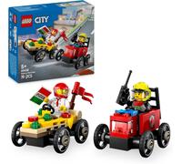 Costruzioni - Lego: 60458 - City Great Vehicles - Pack Veicoli Da Corsa: Pizz...