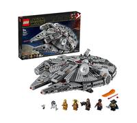 LEGO Star Wars Millennium Falcon, Set di Costruzioni dell’Iconica Astronave, con Finn, Chewbacca, Lando Calrissian, Boolio, C-3PO, R2-D2 e D-O, Collezione: L’Ascesa di Skywalker, 75257