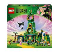 LEGO Wicked Benvenuti nella Città di Smeraldo, Gioco da Collezione per Bambine e Bambini da 9 Anni con Torre Giocattolo da Costruire e 5 Personaggi del Film tra cui Glinda e Elphaba, Idea Regalo 75684