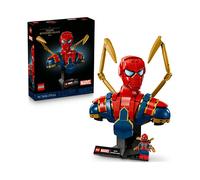 LEGO | Marvel Busto di Iron Spider-Man - Modellino da Esposizione per Adulti con 2 Braccia Mobili, Testa Girevole e Minifigure del Supereroe - Regalo da Collezione per i Fan degli Avengers - 76326