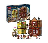 LEGO Harry Potter Accessori di Prima Qualità per il Quidditch e Gelateria - 2 Negozi Giocattolo di Diagon Alley, 6 Personaggi e Accessori come la Scopa Nimbus 2000 - Regalo per Bambini da 8 Anni 76452