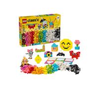 Lego classic 11042 scatola della felicità creativa, set di costruzioni con mattoncini colorati, giochi creativi per bambini 5+