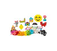 Lego classic 11042 scatola della felicità creativa, set di costruzioni con mattoncini colorati, giochi creativi per bambini 5+