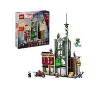 LEGO ǀ Marvel Spider-Man Contro Oscorp - Giocattolo Interattivo con Moto, 8 Minifigure tra cui Miles Morales e Green Goblin - Regalo da Collezione da Supereroi per Bambini e Fan da 10 Anni - 76324