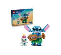 LEGO | Disney Stitch e Scrump Giocattolo - 2 Action Figure con Accessori tra cui un Ukulele - Decorazione Cameretta - Regalo di Compleanno per Bambine e Bambini da 9 Anni in su Fan del Film - 43296