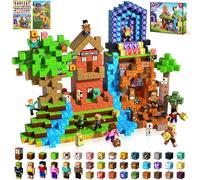 COSTRUZIONI MAGNETICHE 210 PEZZI CON 6 PERSONAGGI FORESTA INCANTATA GIOCO EDUCAT