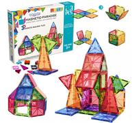 Costruzioni Magnetiche Blocchi 3D Montessori Piastrelle Con Magneti 28 Pezzi