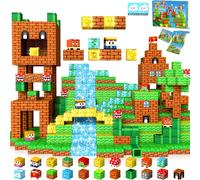 COSTRUZIONI MAGNETICHE BLOCCHI MAGNETICI 150 PEZZI GIOCO EDUCATIVO BAMBINI