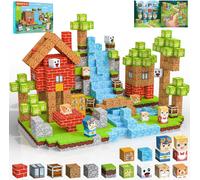 Costruzioni Magnetiche per Bambini 100 PCS 2CM 3+ Giochi Cubi Magnetici Blocchi