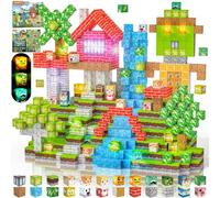 Costruzioni Magnetiche per Bambini 100 PCS 2CM 3+ Giochi Cubi Magnetici, Blocchi Building Blocks Giocattoli Montessori a Partire da 3 4 5 6 7 8 9 10 11 12 Anni Regali di Compleanno per Ragazzi