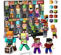 Costruzioni Magnetiche per Bambini (20 Pezzi): 10 Personaggi Figure e 10 Blocchi Magnetici, Giochi Montessori Educativi, Kit Magneti per Costruzione Creativa, Regalo Compleanno Bimbi 3-6 Anni
