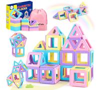 COSTRUZIONI MAGNETICHE PER BAMBINI 42 PEZZI GIOCO EDUCATIVO PER SVILUPPO CREATIV