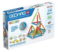 costruzioni magnetiche supercolor re 60 pezzi geomag