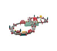 Circuito Treno con Pista e Stazione - Set Completo da Costruzione per Bambini