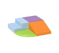 COSTRUZIONI MORBIDE HOMCOM IT3D0-011V01MX - morbido, 45x45x25 cm, tema multicolore, pelle PU