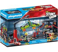 COSTRUZIONI PLAYMOBIL 70834 Air Stuntshow Servicestation - Multicolore, 85 pezzi