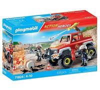 COSTRUZIONI PLAYMOBIL 71824 - Multicolore, 68 pezzi, set di figure giocattolo con cannone ad acqua, per bambini da 4 anni