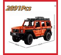 COSTRUZIONI Set Technic Mercedes 500 4x4 Arancione 2891 Pezzi Off-Road