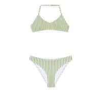 Costume 2 pezzi a righe Verde 16 anni - 162 cm A righe