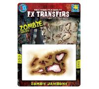 Costume 3D FX Transfers: Mascella Di Zombie