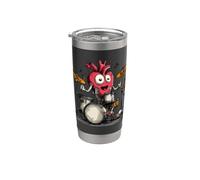 Costume a forma di cuore che dondola e batte per gli amanti della batteria Bicchiere termico in acciaio inox doppia parete